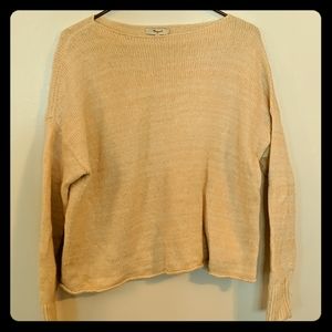 Madewell peach/pink sweater